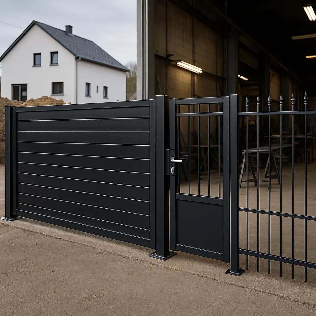 Portail, barrière et clôture métalliques fabriqués par les Ateliers Brucker